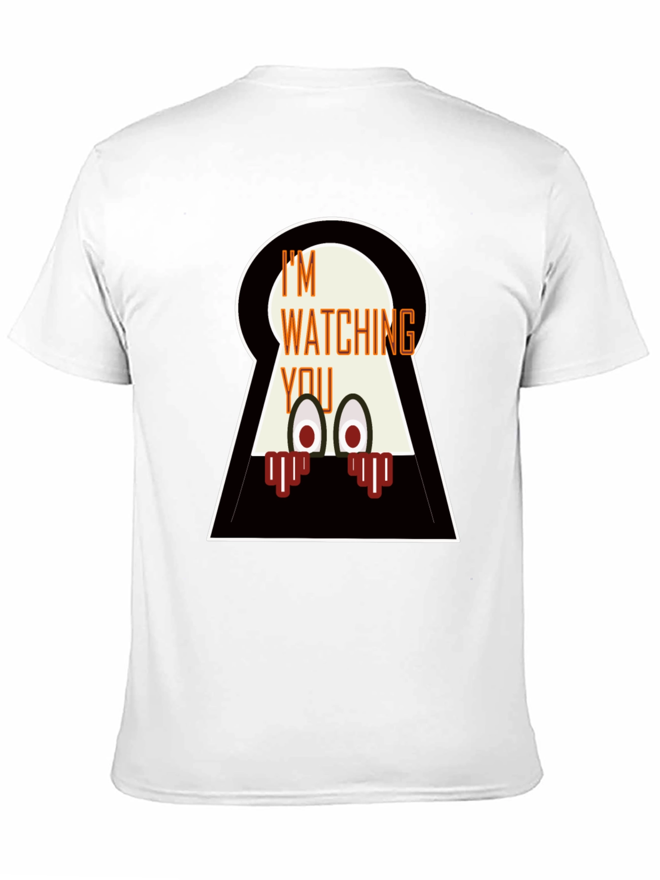 Im Watching You Graphic Tee - Mens Black T-Shirt