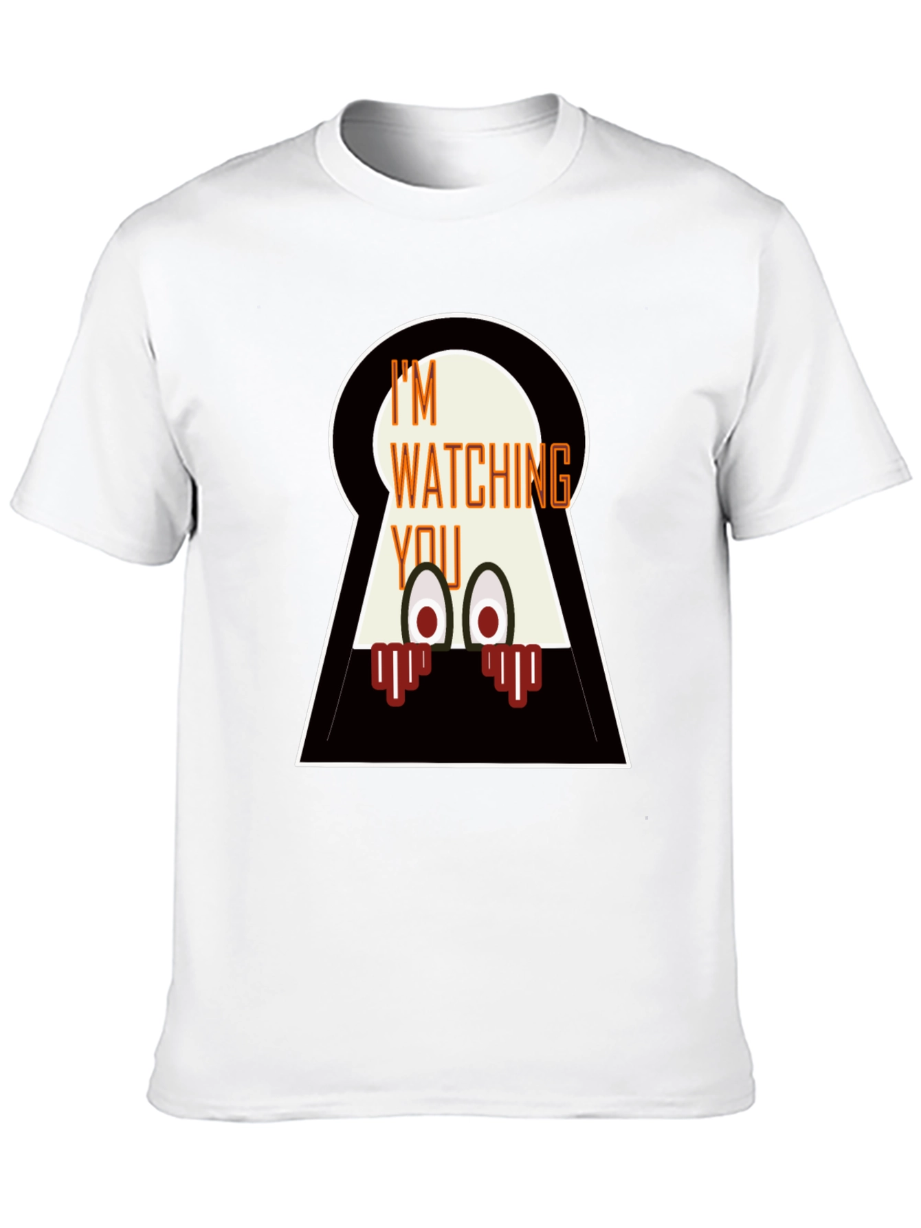 Im Watching You Graphic Tee - Mens Black T-Shirt