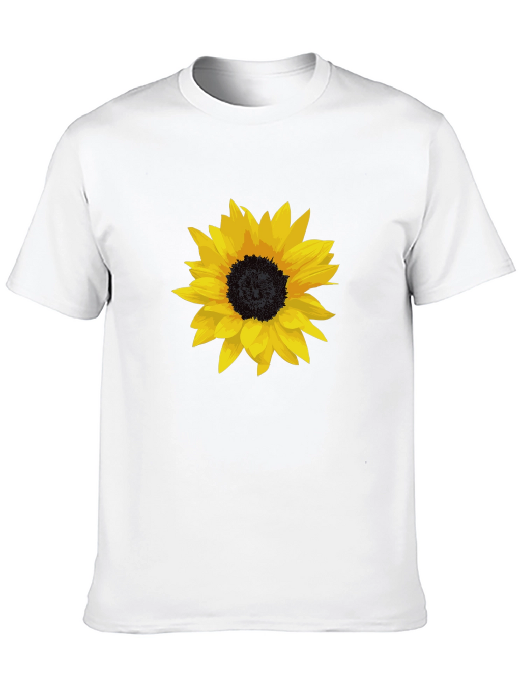 Sunflower Graphic Tee - Stylish Black Cotton T-Shirt