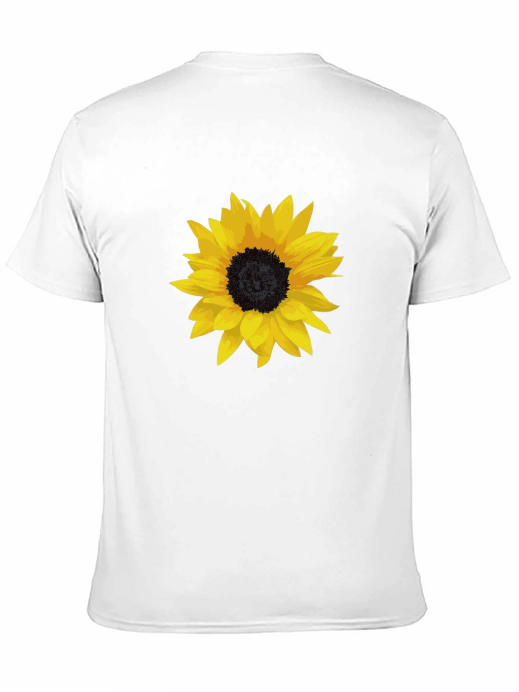 Sunflower Graphic Tee - Stylish Black Cotton T-Shirt