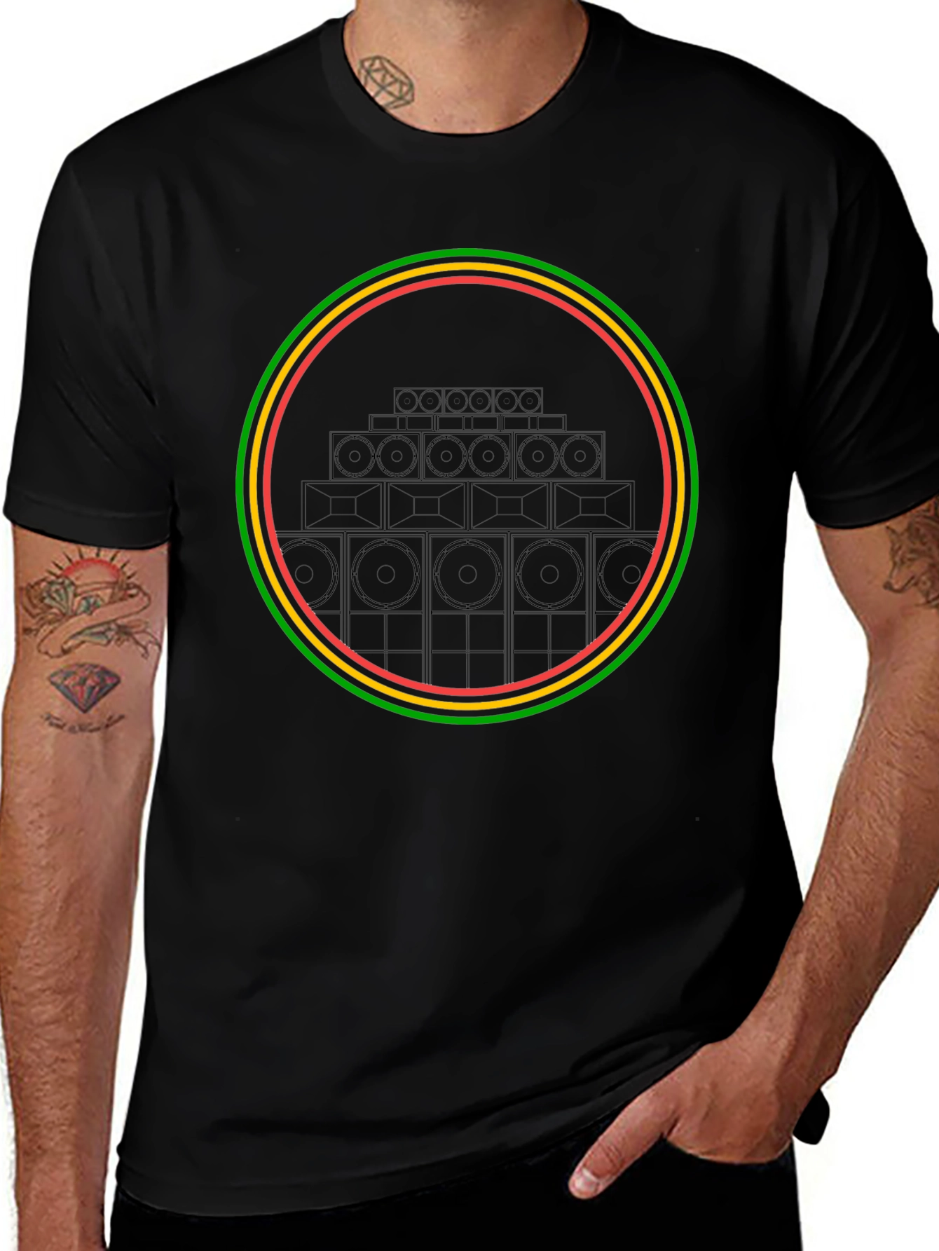 Rasta Sound System T-Shirt - Reggae Vibes