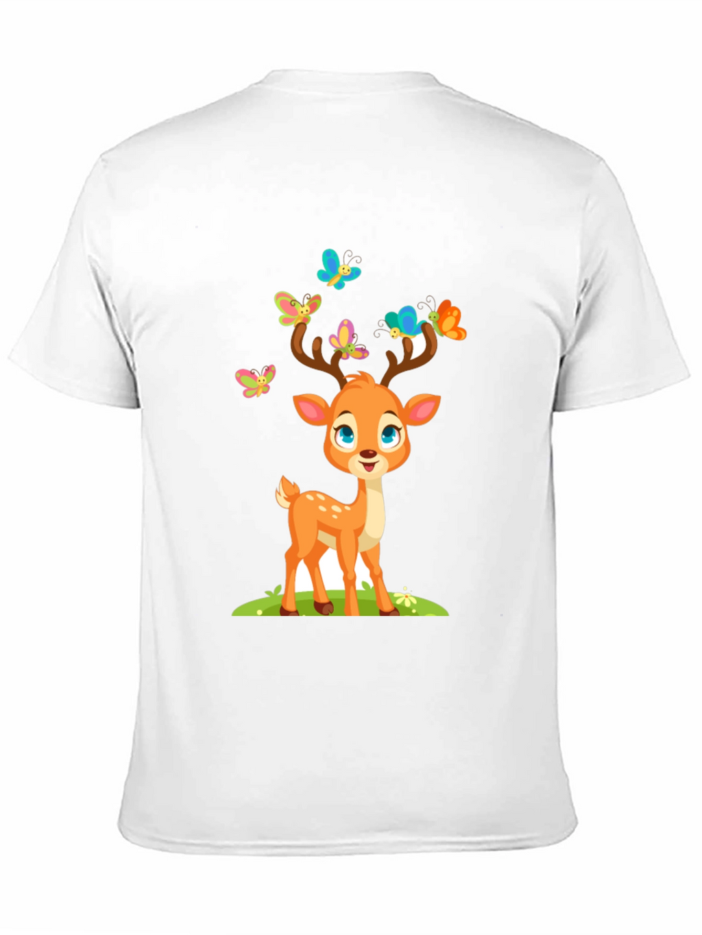 Cute Deer with Butterflies T-Shirt
