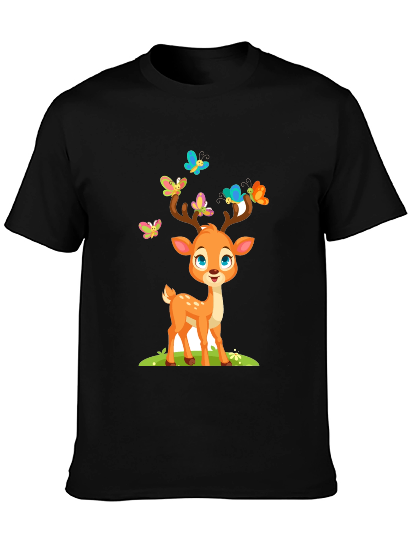 Cute Deer with Butterflies T-Shirt