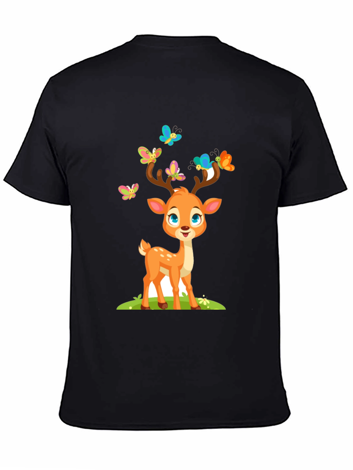 Cute Deer with Butterflies T-Shirt