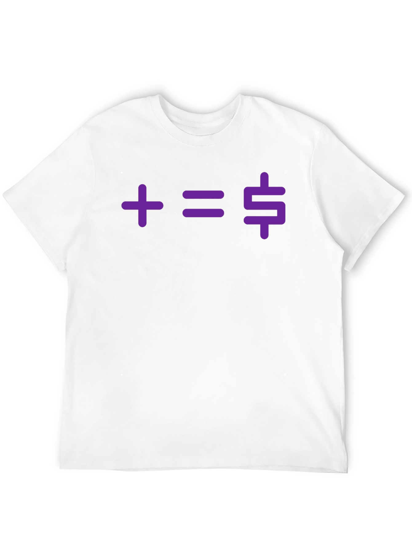 Plus Equals Money Graphic T-Shirt