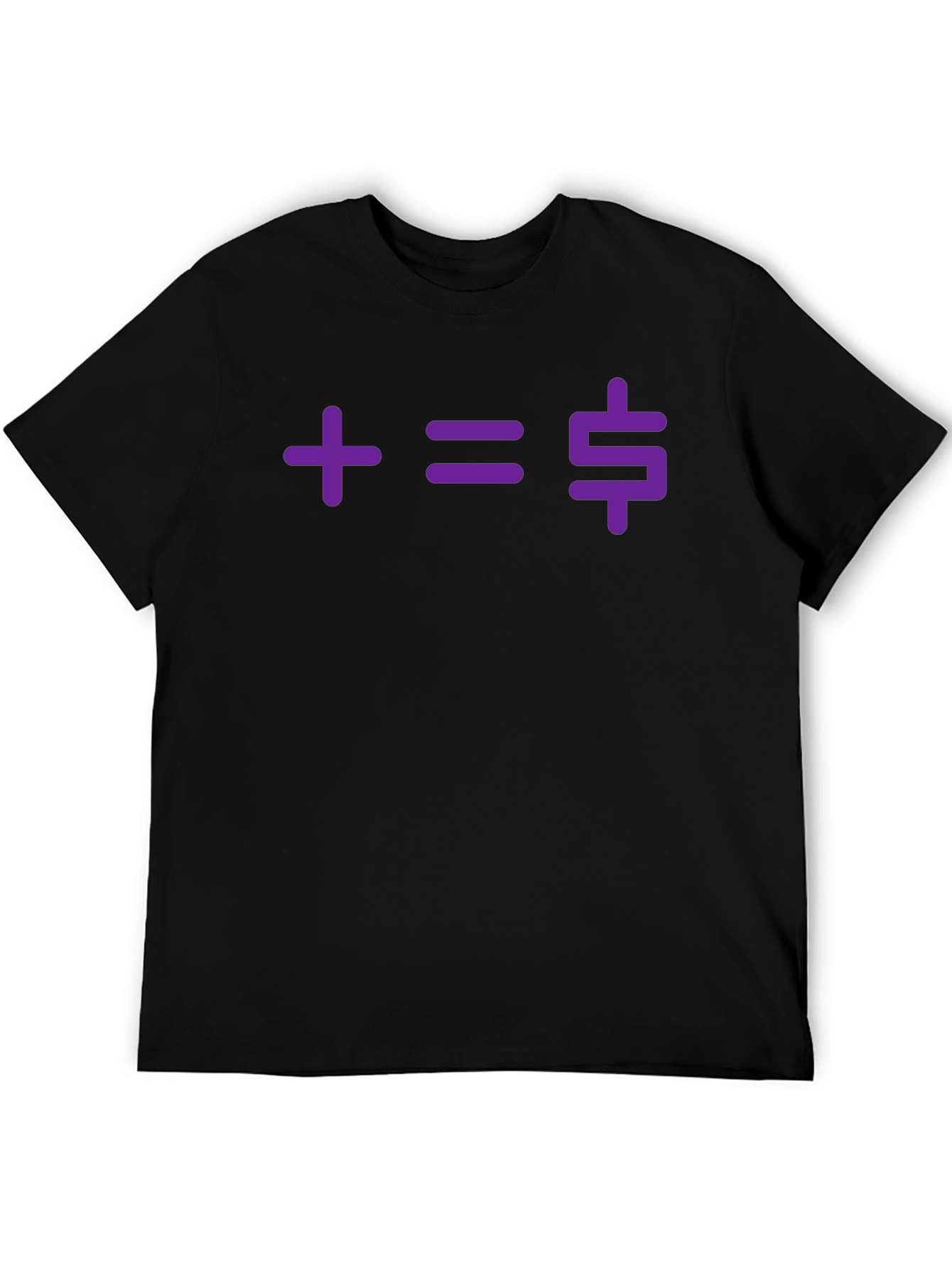 Plus Equals Money Graphic T-Shirt