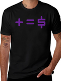 Plus Equals Money Graphic T-Shirt