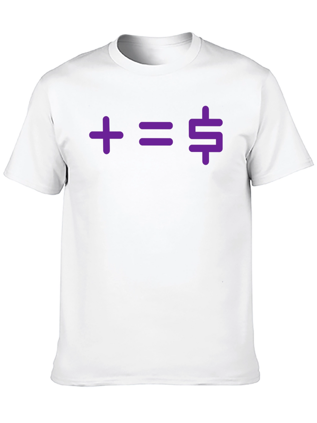 Plus Equals Money Graphic T-Shirt
