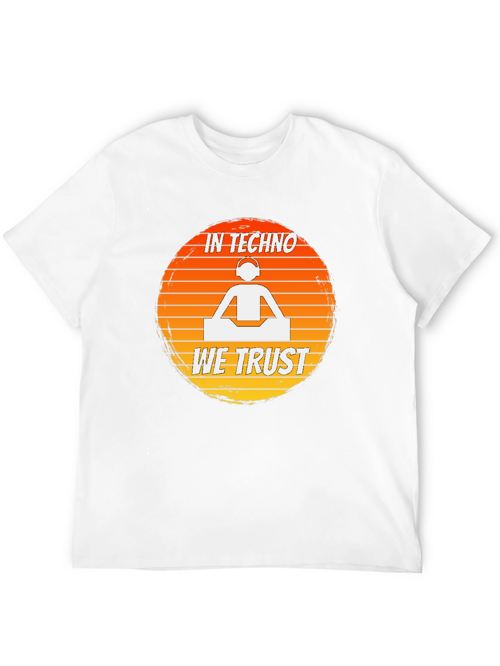 In Techno We Trust DJ Graphic T-Shirt