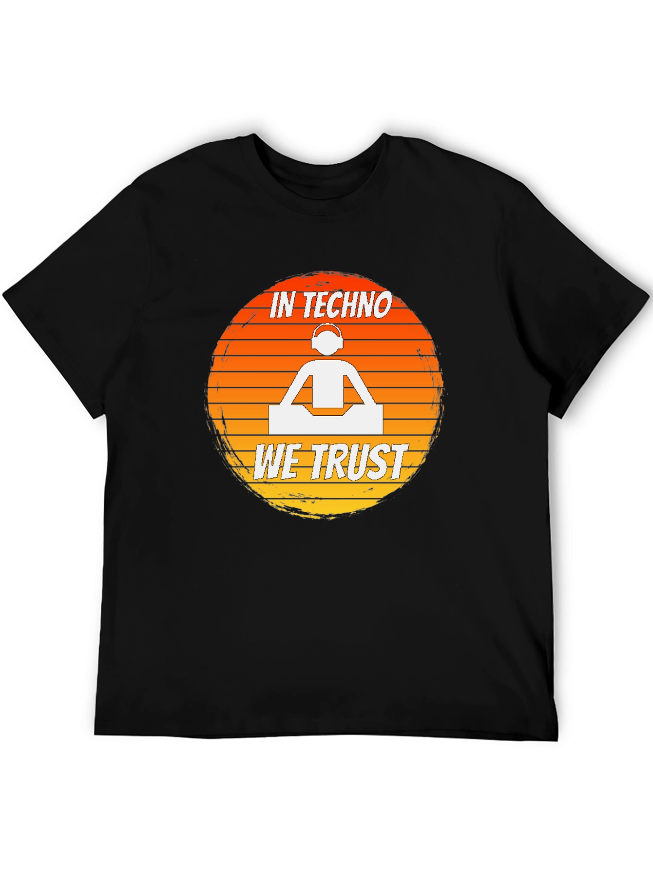 In Techno We Trust DJ Graphic T-Shirt