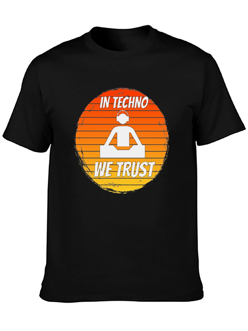 In Techno We Trust DJ Graphic T-Shirt