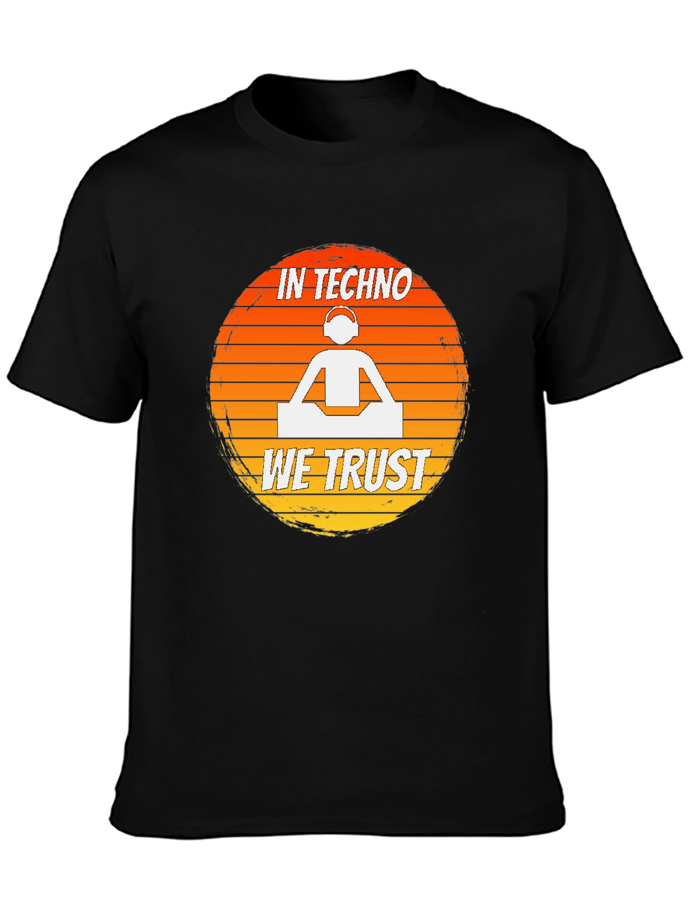 In Techno We Trust DJ Graphic T-Shirt