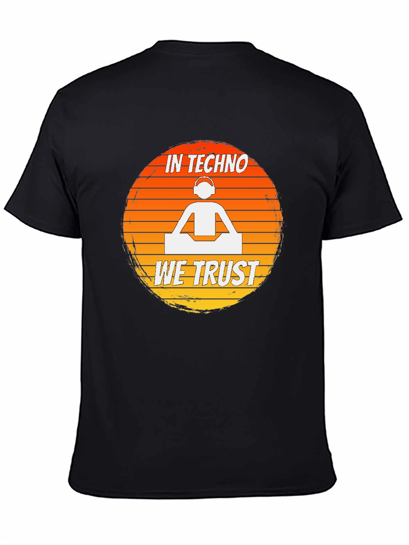 In Techno We Trust DJ Graphic T-Shirt