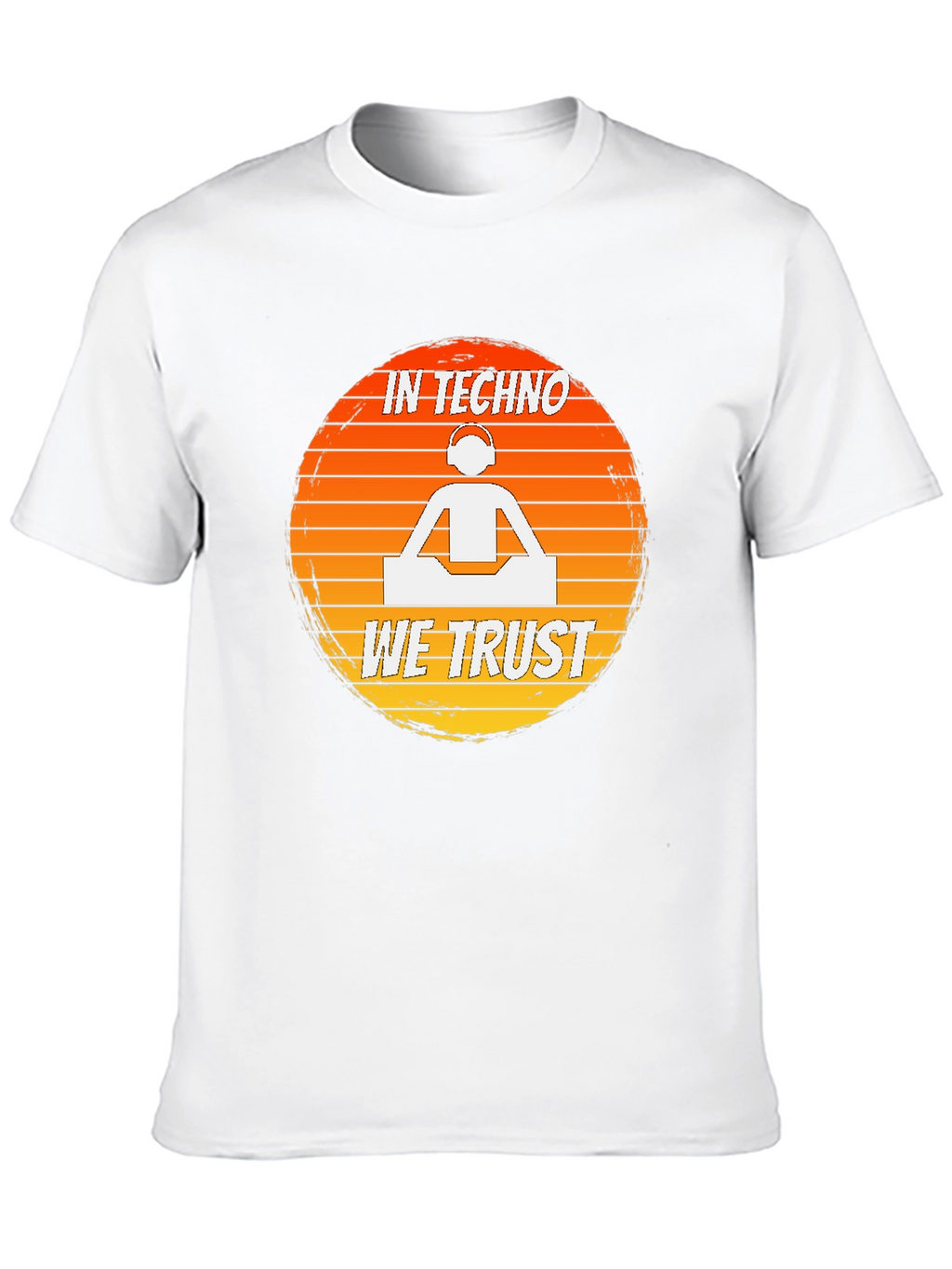 In Techno We Trust DJ Graphic T-Shirt