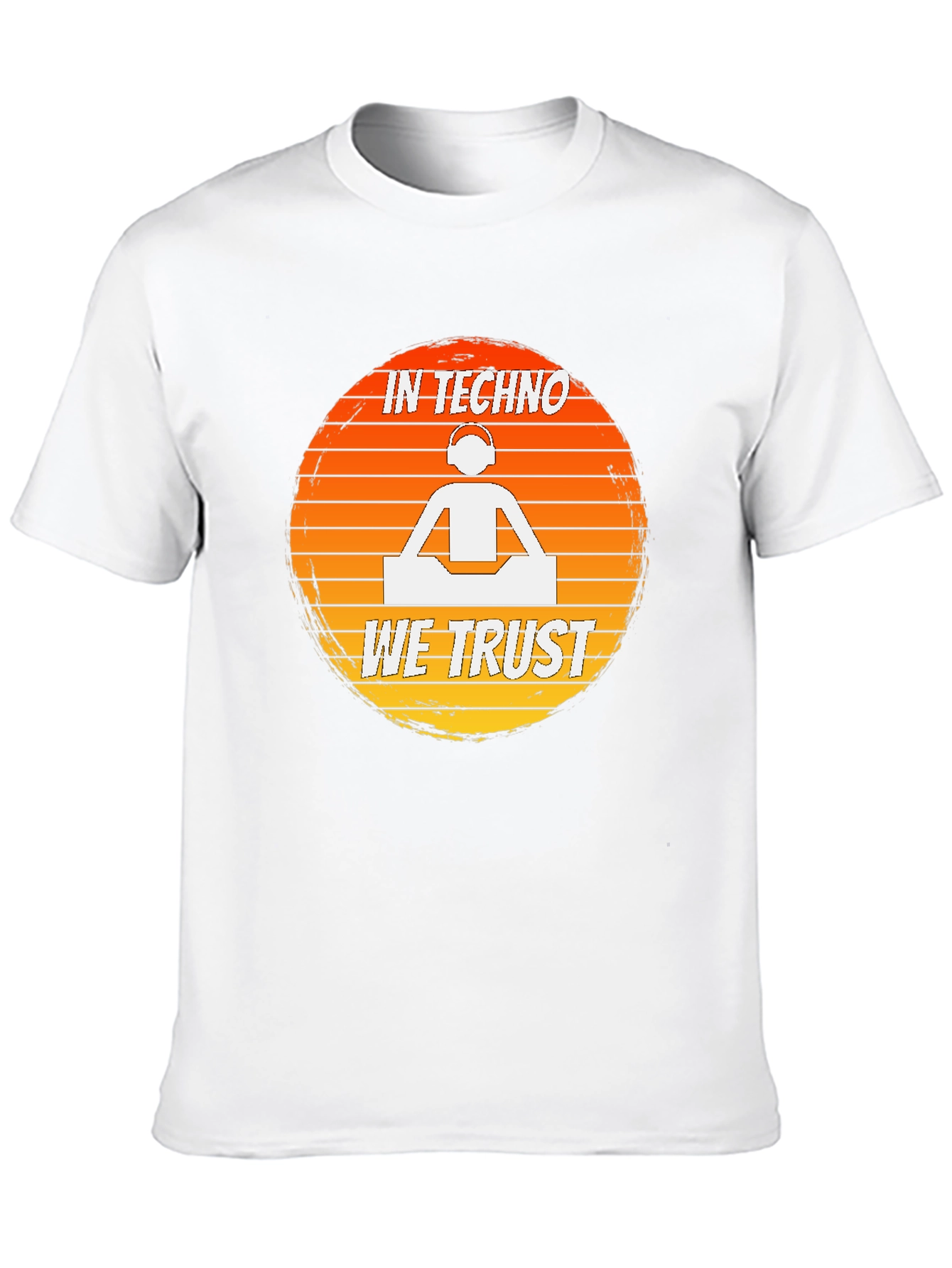 In Techno We Trust DJ Graphic T-Shirt