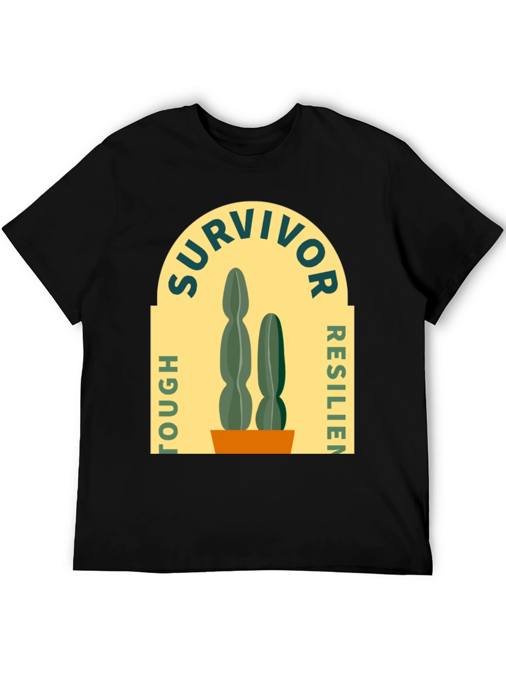 Survivor Tough Resilient Cactus Graphic T-Shirt