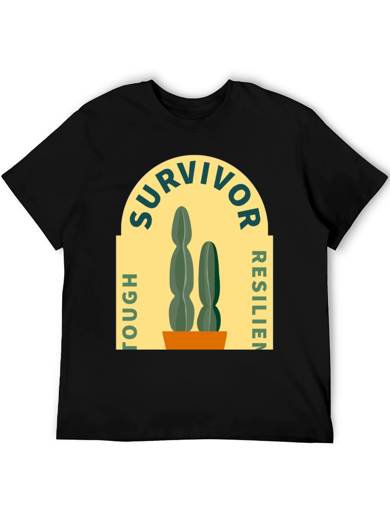 Survivor Tough Resilient Cactus Graphic T-Shirt