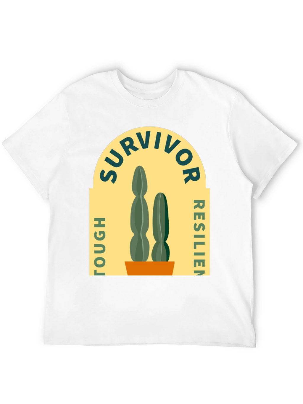 Survivor Tough Resilient Cactus Graphic T-Shirt