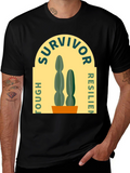 Survivor Tough Resilient Cactus Graphic T-Shirt