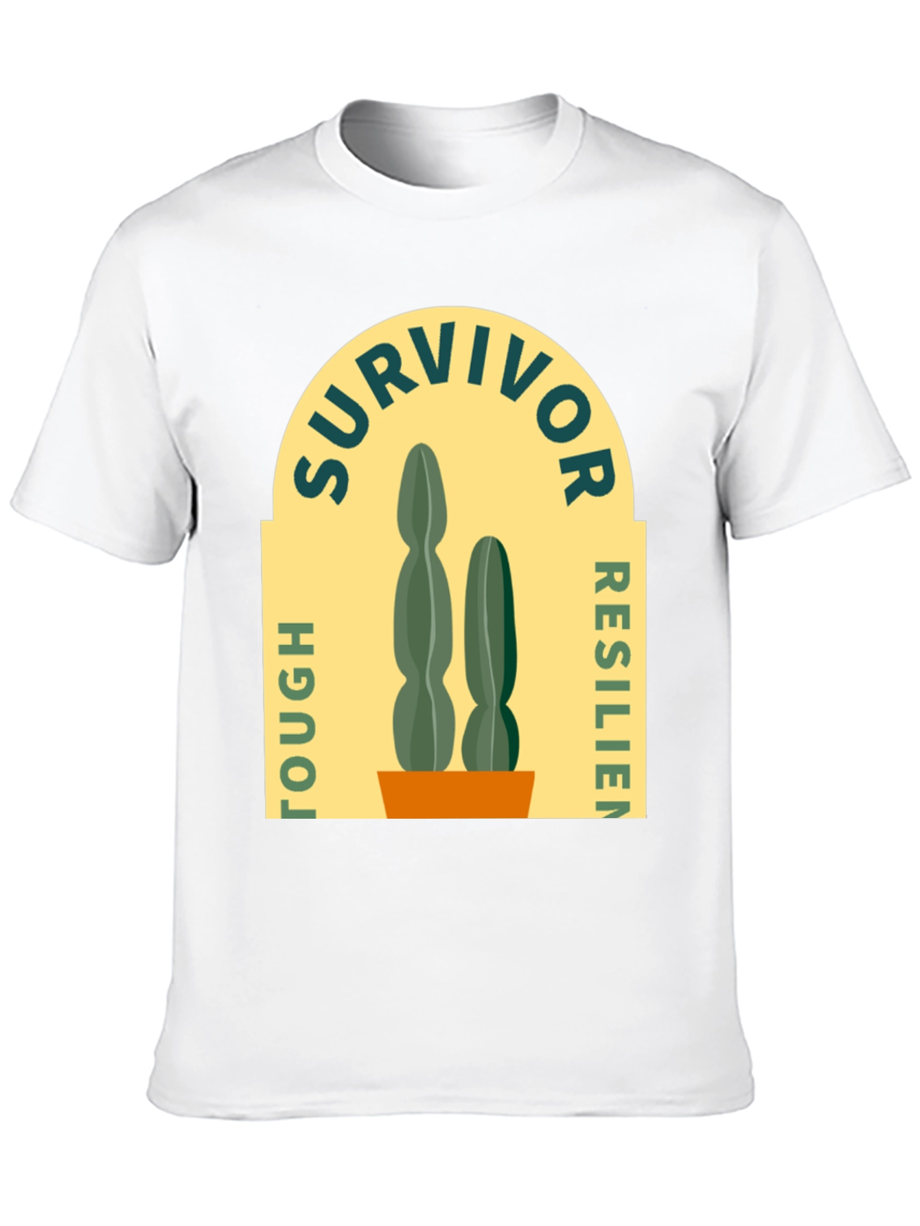 Survivor Tough Resilient Cactus Graphic T-Shirt