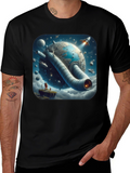 Sci-Fi Planet T-Shirt - Futuristic Graphic Tee