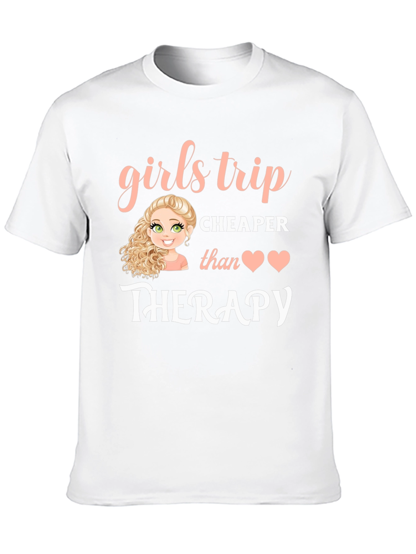 Girls Trip Therapy T-Shirt - Black Cotton Tee