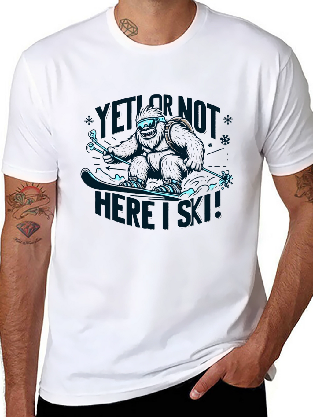 Yeti Or Not Here I Ski! T-Shirt