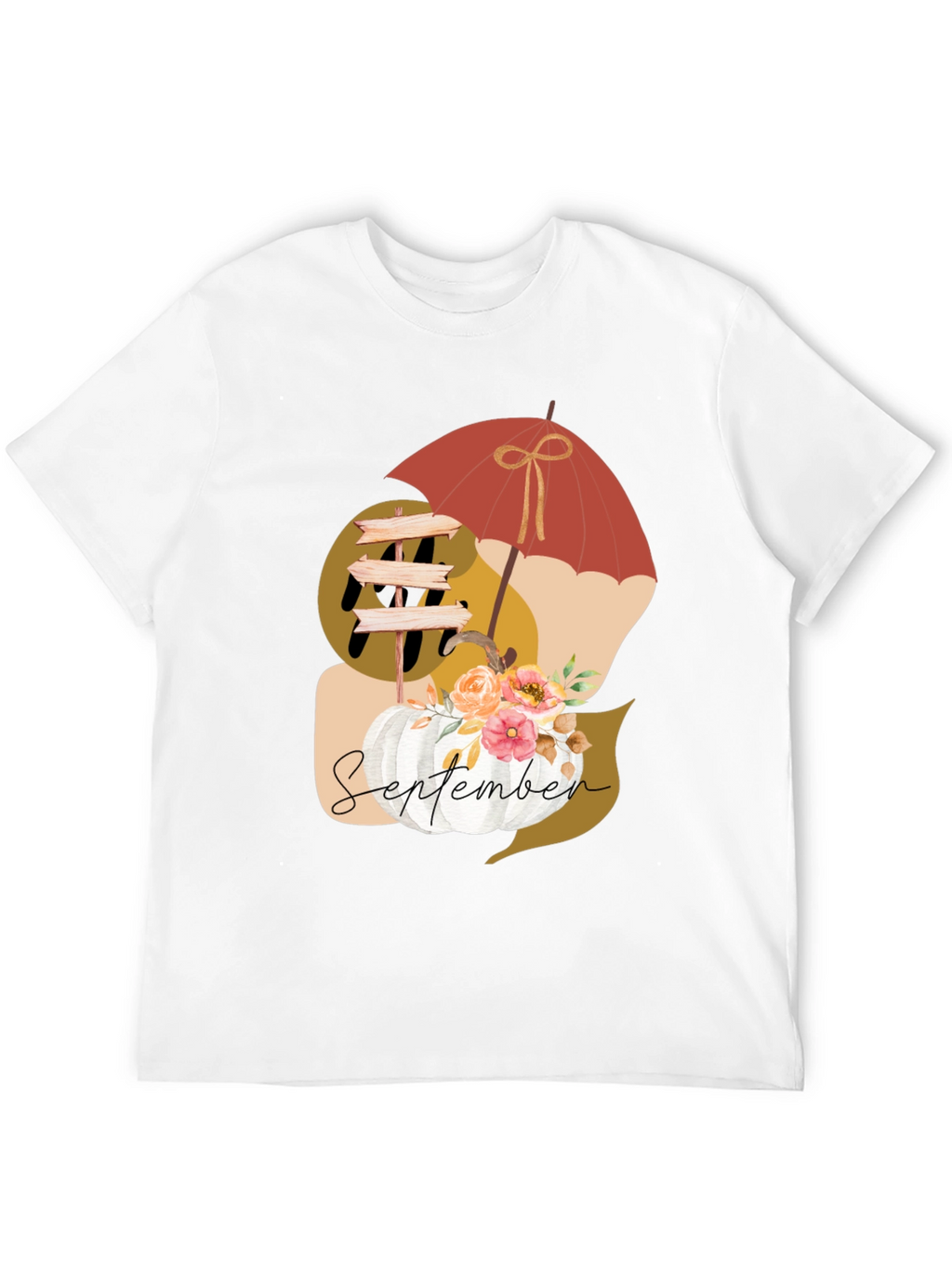 September Fall Pumpkin T-Shirt