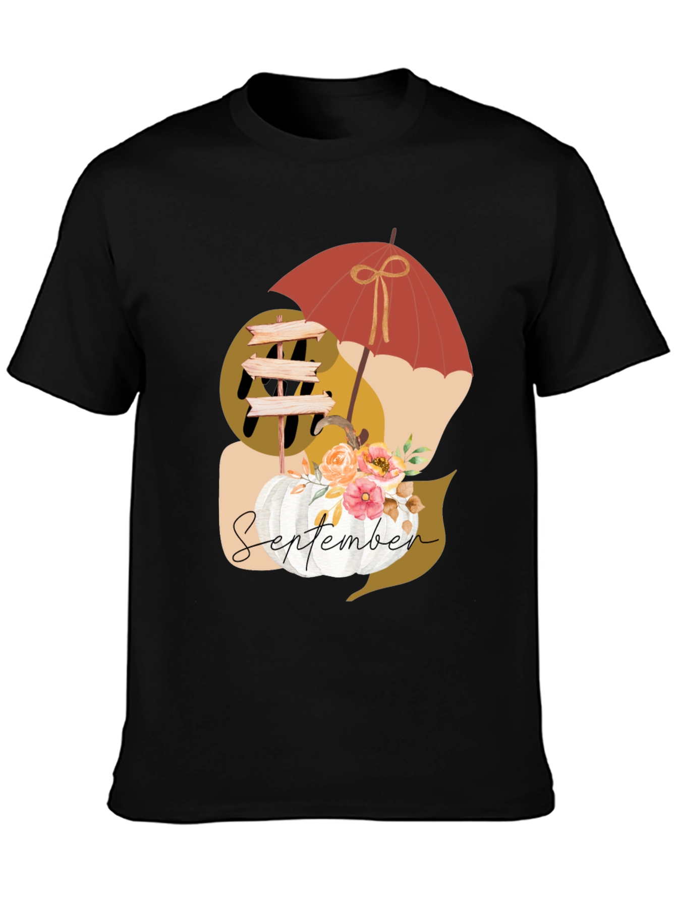 September Fall Pumpkin T-Shirt
