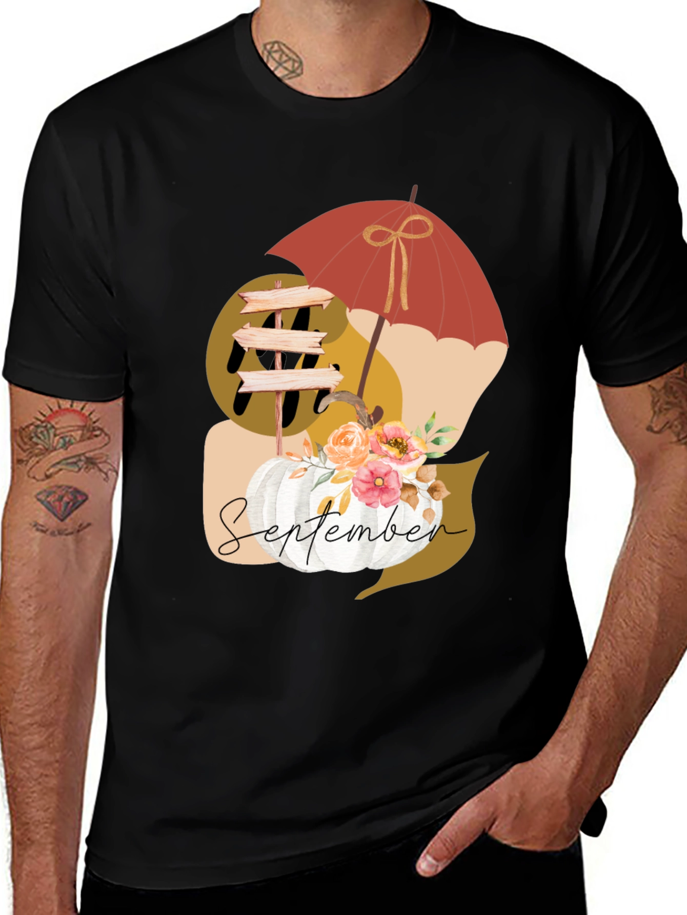 September Fall Pumpkin T-Shirt