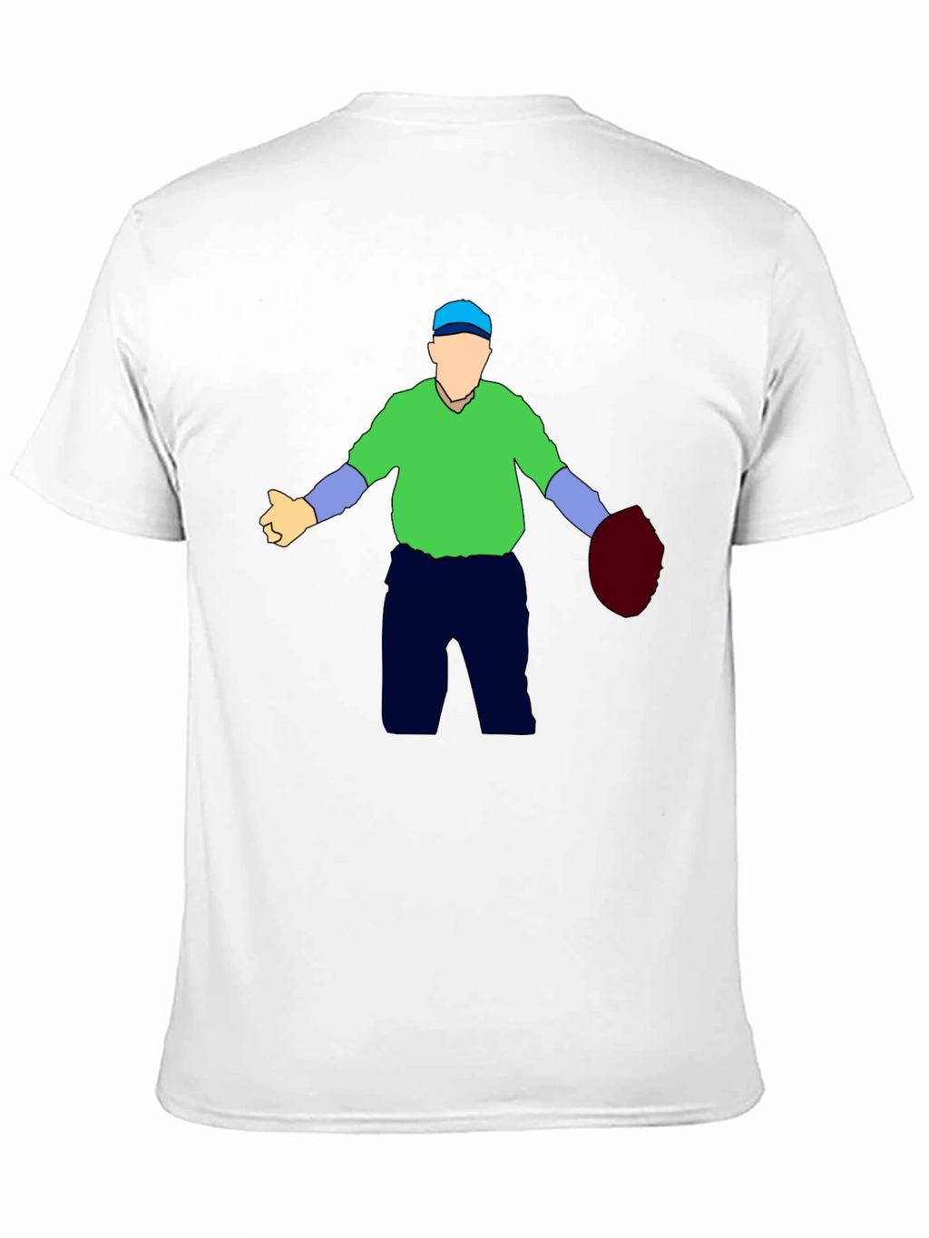 Humorous Baseball Umpire Graphic T-Shirt - Black
