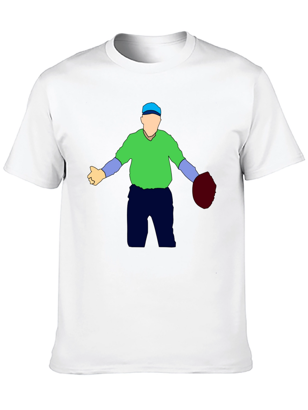 Humorous Baseball Umpire Graphic T-Shirt - Black