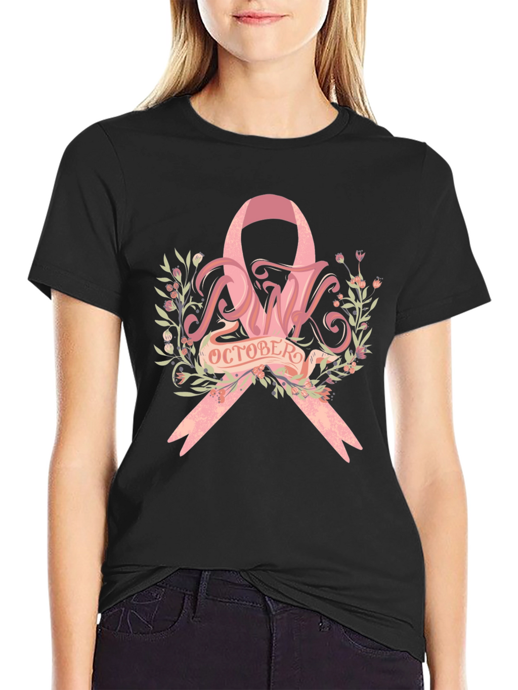 Pink October Breast Cancer Awareness T-Shirt