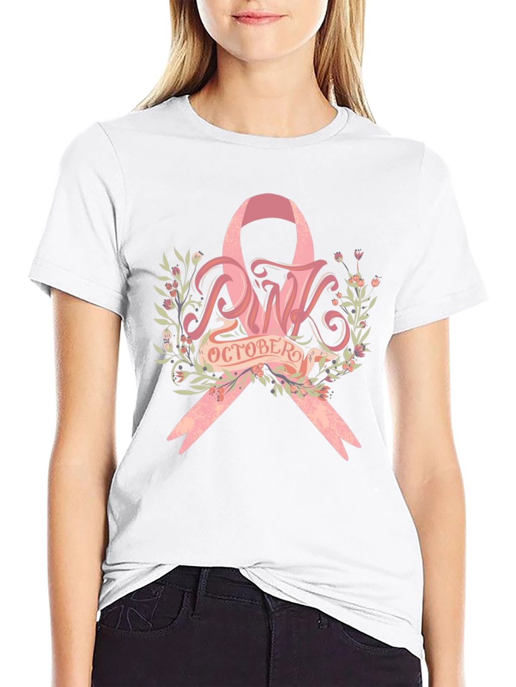 Pink October Breast Cancer Awareness T-Shirt