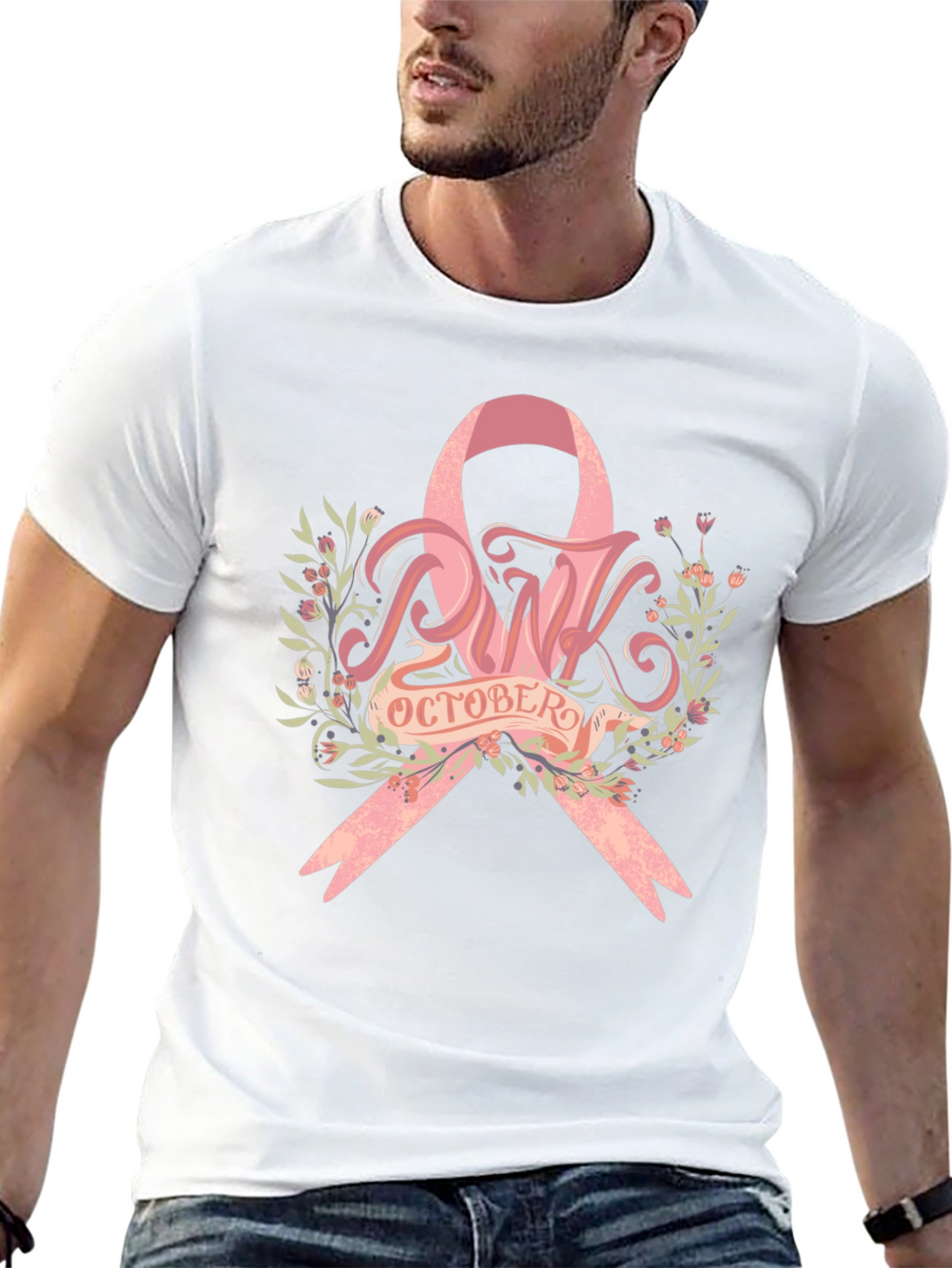 Pink October Breast Cancer Awareness T-Shirt
