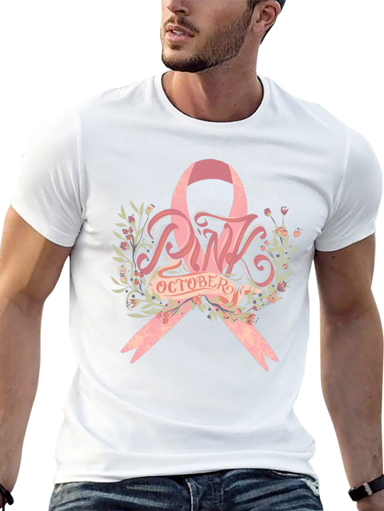 Pink October Breast Cancer Awareness T-Shirt