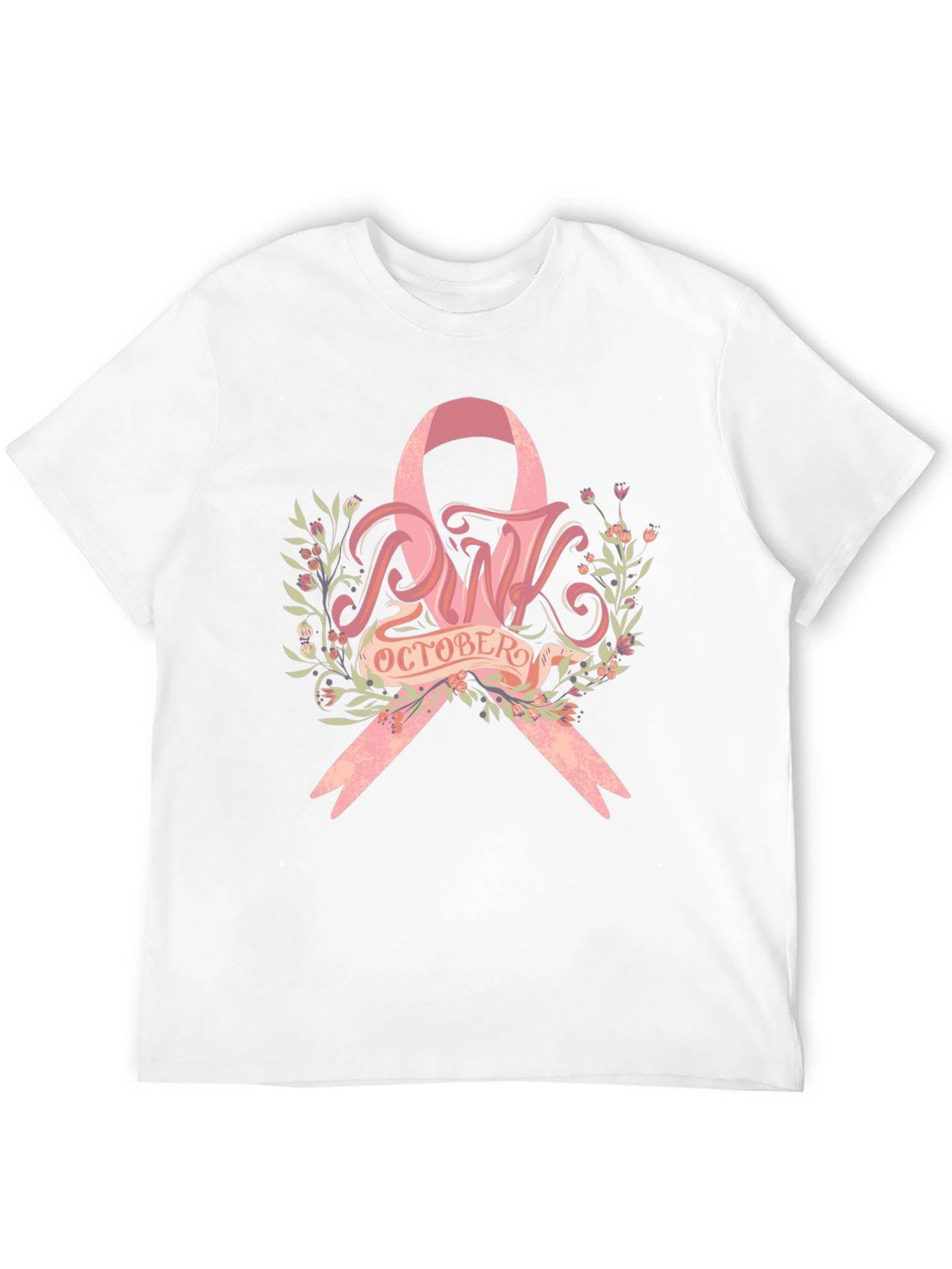 Pink October Breast Cancer Awareness T-Shirt