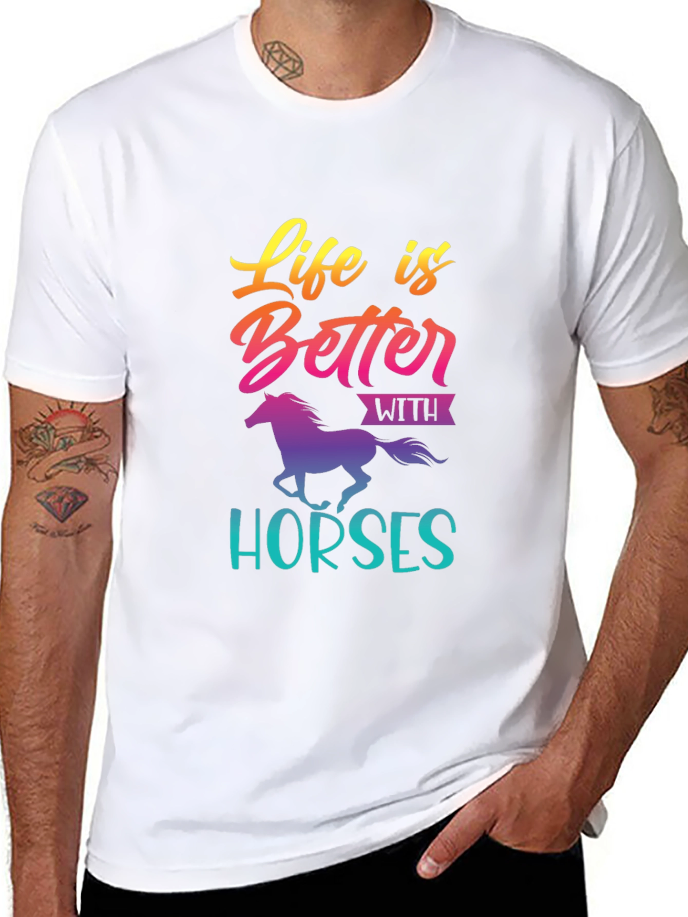Life is Better with Horses T-Shirt