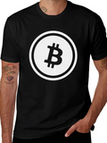 Bitcoin Logo Black T-Shirt - Crypto Currency Fashion