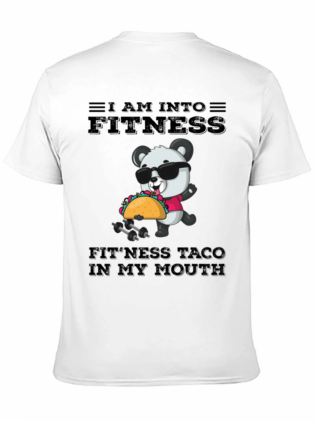 Fitness Taco Panda Mens Graphic Tee
