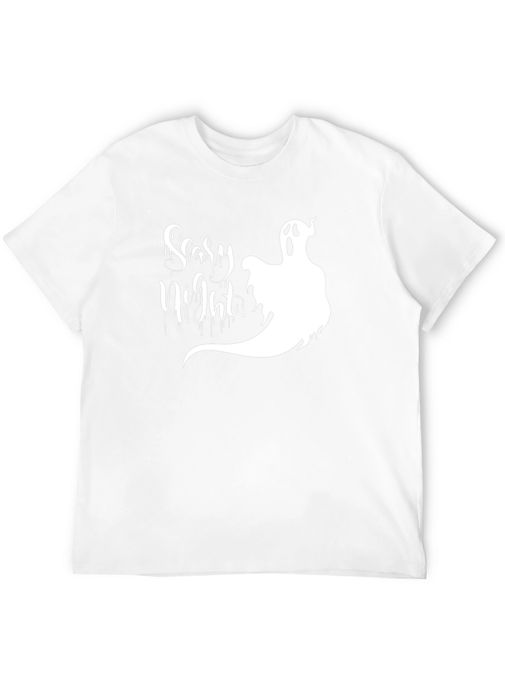 Scary Night Ghost Graphic T-Shirt - Halloween Tee