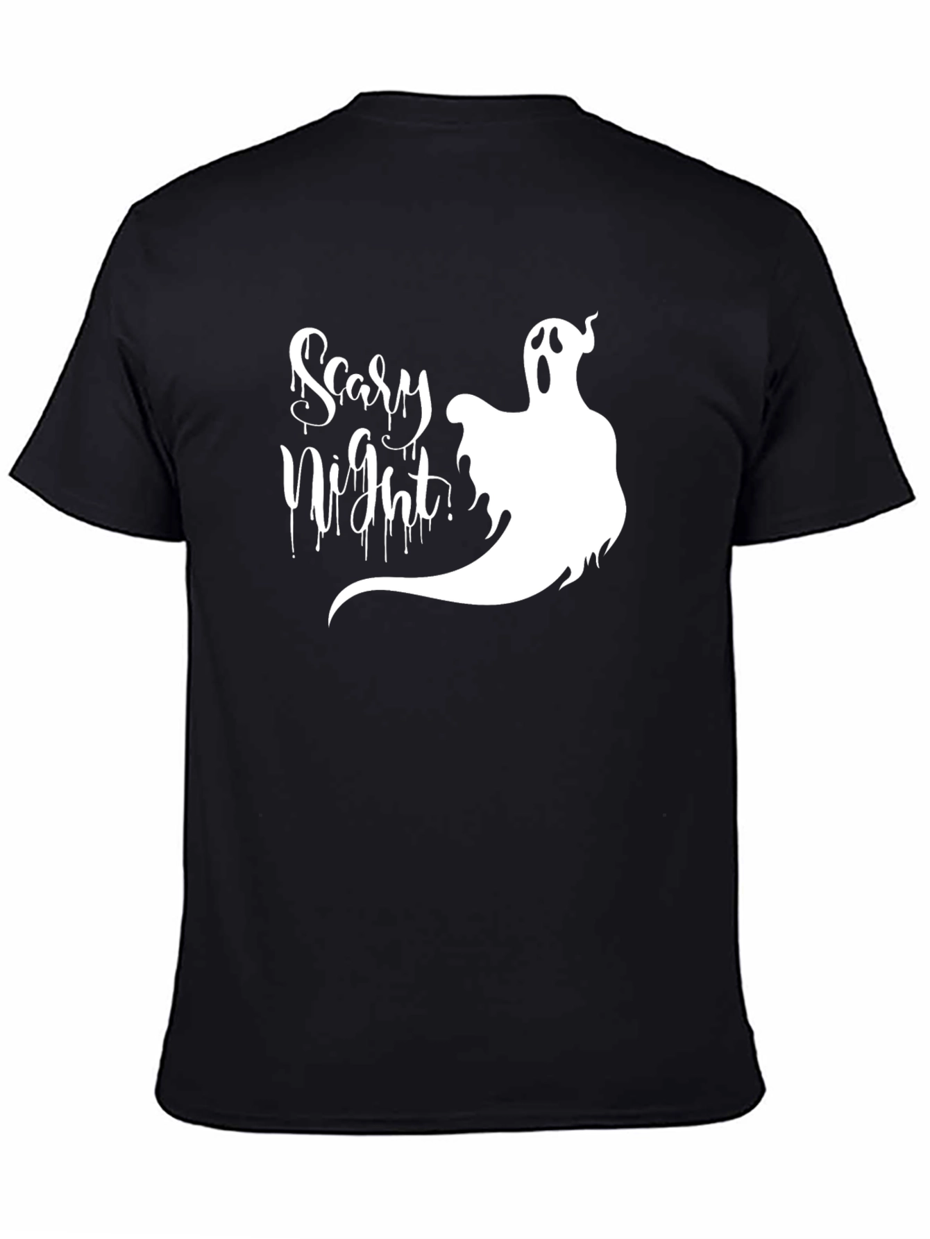 Scary Night Ghost Graphic T-Shirt - Halloween Tee