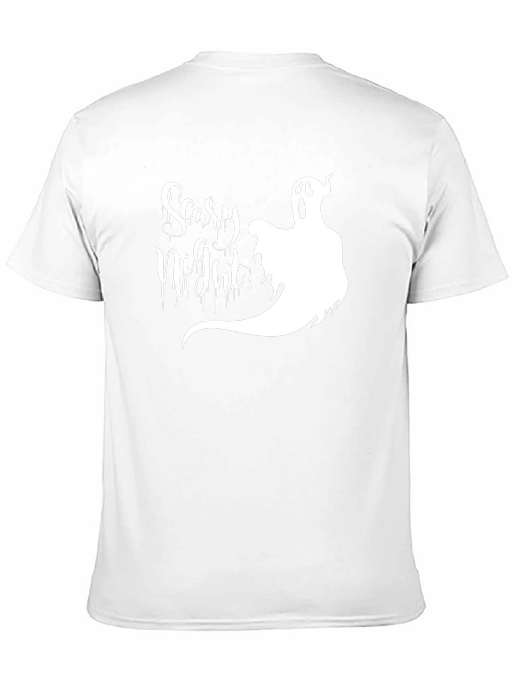 Scary Night Ghost Graphic T-Shirt - Halloween Tee