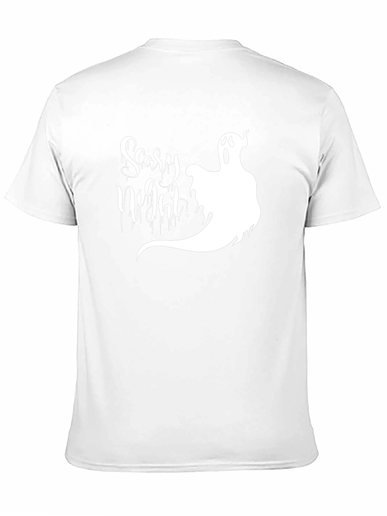 Scary Night Ghost Graphic T-Shirt - Halloween Tee