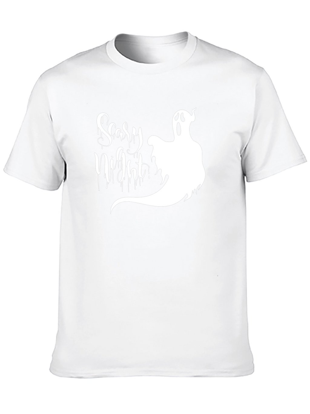 Scary Night Ghost Graphic T-Shirt - Halloween Tee
