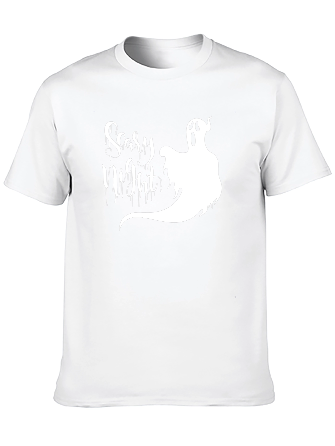 Scary Night Ghost Graphic T-Shirt - Halloween Tee