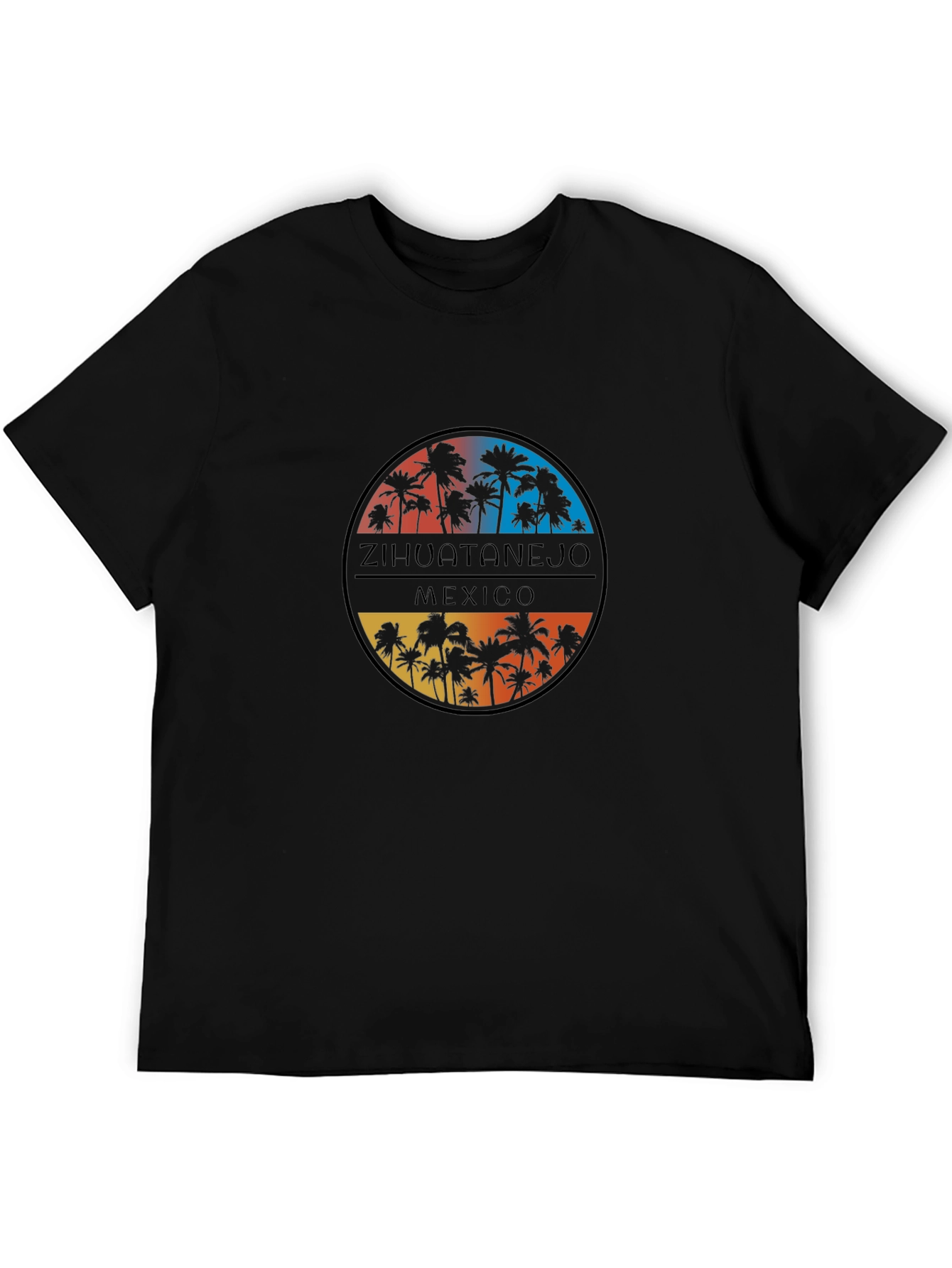Zihuatanejo Mexico Palm Tree T-Shirt