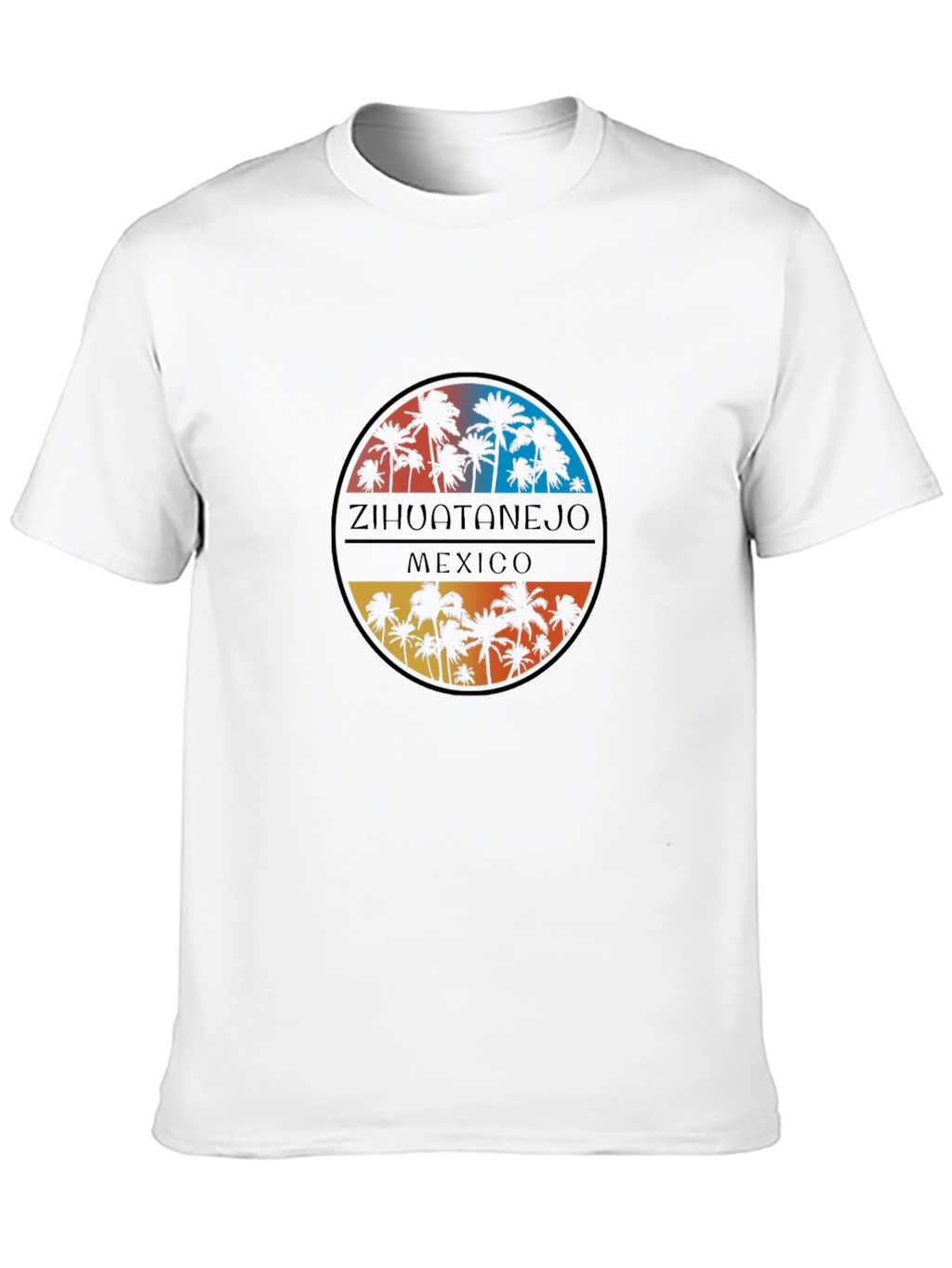 Zihuatanejo Mexico Palm Tree T-Shirt