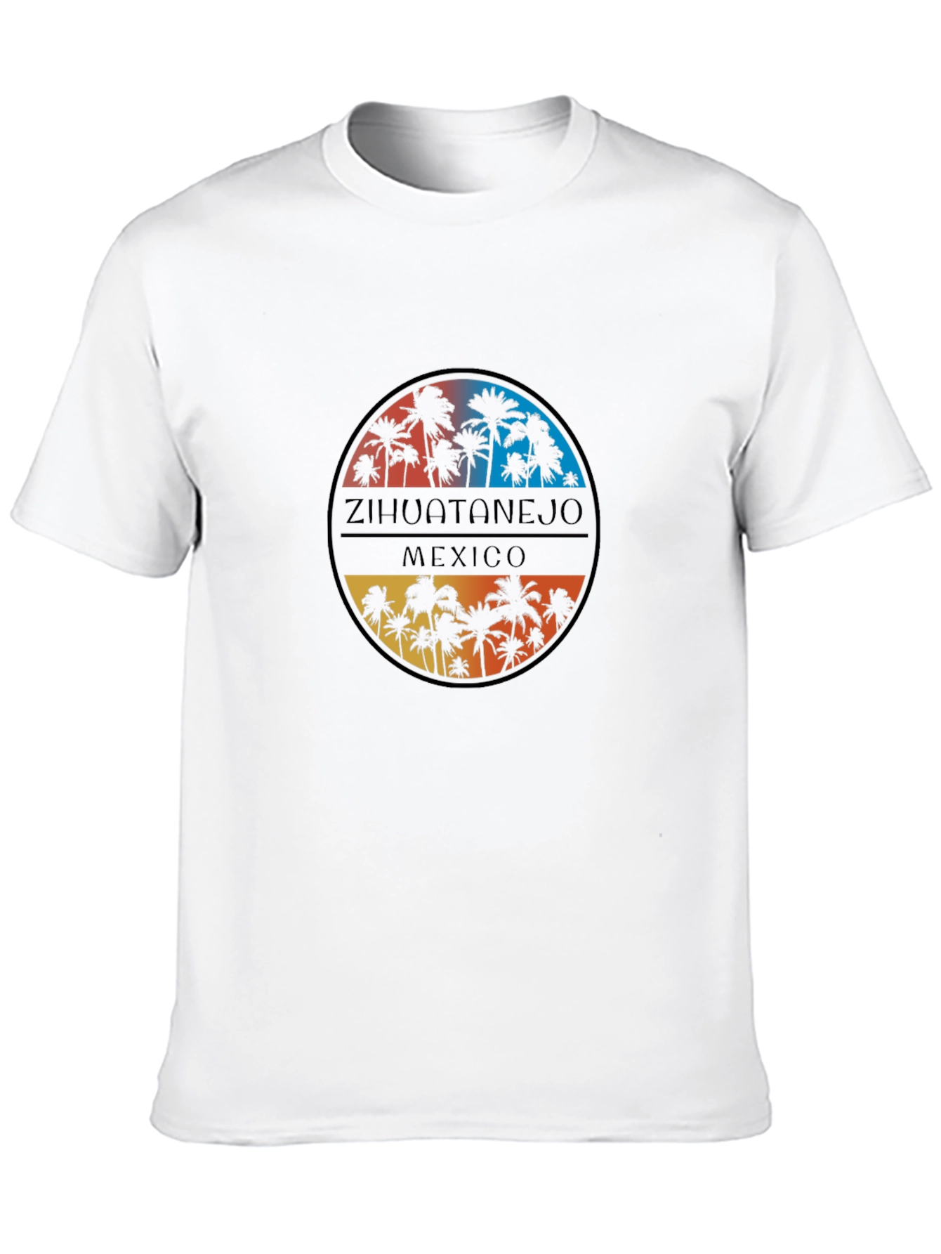 Zihuatanejo Mexico Palm Tree T-Shirt
