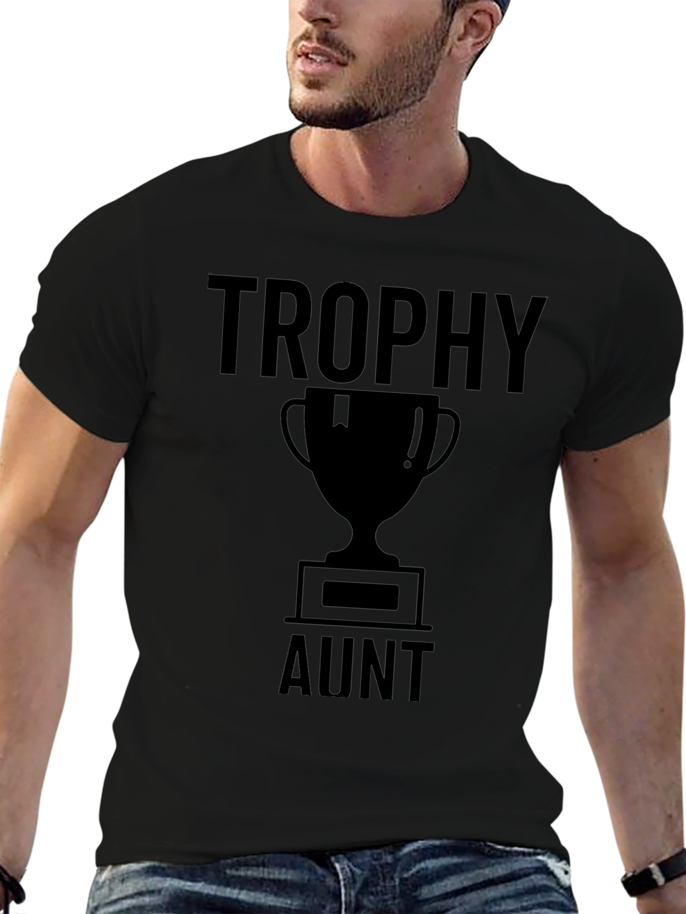 Trophy Aunt T-Shirt - Novelty Graphic Tee